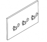 Вешалка-панель с крючками Skyland KHP 530 Белый