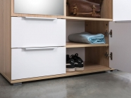 Прихожая Mobi Куба комплект 2 Дуб сонома-белый премиум