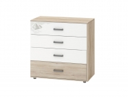 Комод Витра Эверест 500.09 Дуб Кронберг/Белый шпон