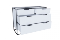 Комод 1190 Норд Любимый дом ЛД.677.010.000 Белый/Статуарио