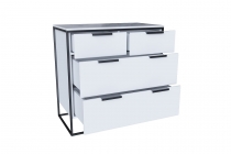 Комод 890 Норд Любимый дом ЛД.677.030.000 Белый/Статуарио