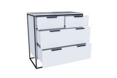 Комод 890 Норд Любимый дом ЛД.677.030.000 Белый/Статуарио