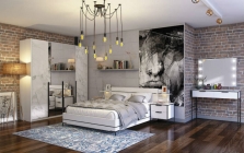 Спальня Норд Любимый дом 1 Белый/Статуарио