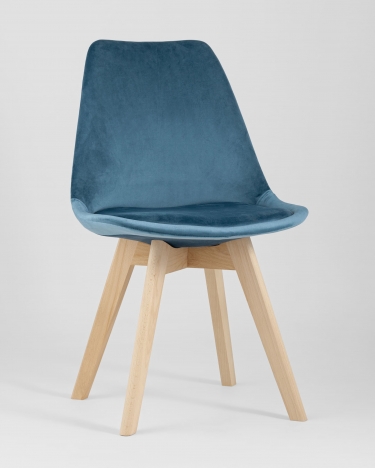 Стул обеденный Stool Group FRANKFURT велюр Синий