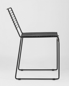 Стул обеденный Stool Group Danny с черной подушкой из экокожи
