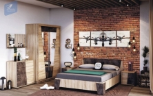 Зеркало Стиль Санремо ЗН-002 Дуб сонома светлый Ателье темное