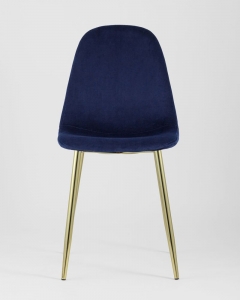 Стул Stool Group Валенсия велюр золотые ножки Синий