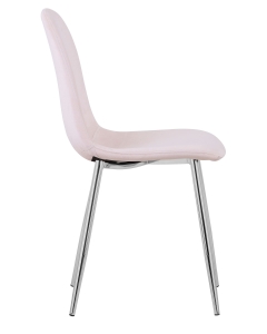 Стул Stool Group Валенсия велюр хром Кремовый