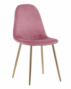 Стул Stool Group Валенсия велюр золотые ножки Пыльно-розовый