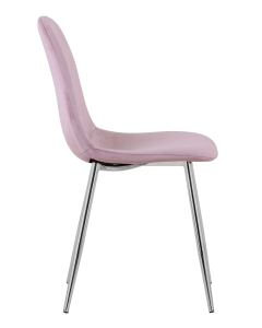 Стул Stool Group Валенсия велюр хром Розовый