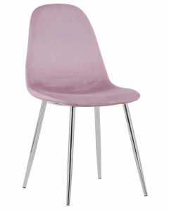 Стул Stool Group Валенсия велюр хром Розовый
