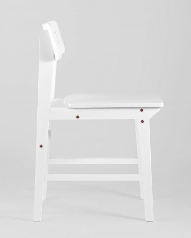 Стул Stool Group ODEN WOOD x2 из массива гевеи Белый