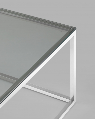 Журнальный стол Stool Group ТАУН 120x60 Серебро