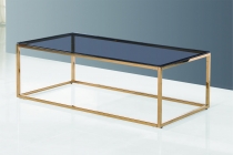 Журнальный стол Stool Group ТАУН 120x60 Золото стекло smoke