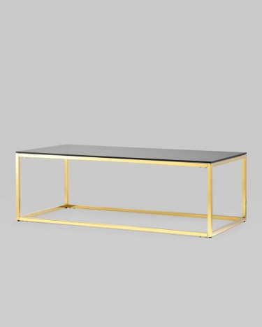 Журнальный стол Stool Group ТАУН 120x60 Золото стекло smoke