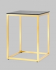 Журнальный стол Stool Group ТАУН 40x40 Золото стекло smoke