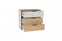 Комод Урбан Любимый дом ЛД 528.160.000 Дуб Золотой/Белый