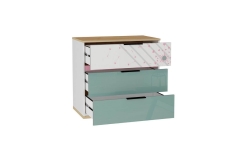 Комод Урбан Любимый дом ЛД 528.160.000 Дуб Золотой/Белый/Сумеречный голубой