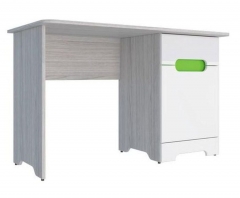 Стол Стиль Палермо-3 Юниор Белый глянец Ясень шимо светлый Зеленый