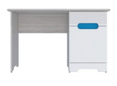 Стол Стиль Палермо-3 Юниор Белый глянец Ясень шимо светлый Синий