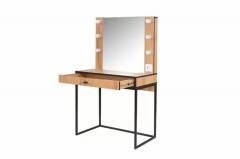 Трюмо Ивару Берген 2 Дуб Крафт Золотой Черный