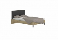 Комплект мебели для спальни Ивару Лофт 01 Дуб Крафт Золотой Черный