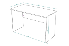 Стол офисный Народная мебель СО 1200-16 Ясень шимо темн.