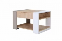 Стол-трансформер Ивару Хаски 13 Дуб Ирландский Мокко Белый