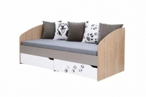 Комплект мебели для комнаты подростка Ивару Хаски 01 Дуб Ирландский Мокко Белый