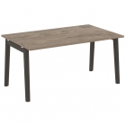 Стол переговорный 1 столешница Рива ONIX WOOD OW.PRG-1.4 Тиквуд Темный/Темный