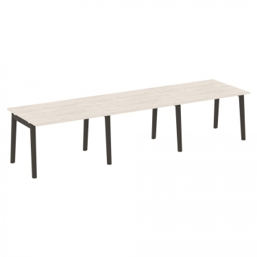 Стол переговорный 3 столешницы Рива ONIX WOOD OW.PRG-3.2 Денвер Светлый/Темный