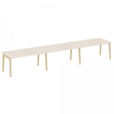 Стол переговорный 3 столешницы Рива ONIX WOOD OW.PRG-3.4 Денвер Светлый/Светлый