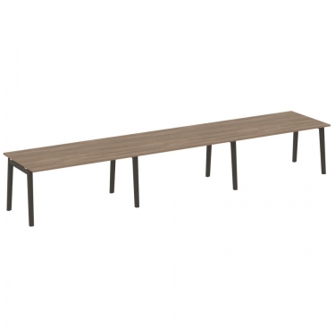 Стол переговорный 3 столешницы Рива ONIX WOOD OW.PRG-3.4 Дуб Аризона/Темный