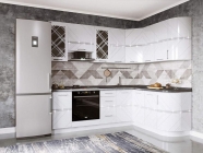 Кухонный гарнитур угловой ширина 240х172 см Витра Бьянка 42