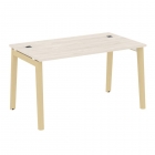 Стол рабочий руководителя Рива ONIX WOOD OW.SRR-3.8 Денвер Светлый/Светлый