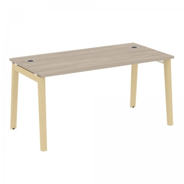 Стол рабочий руководителя Рива ONIX WOOD OW.SRR-4.8 Дуб Аттик/Светлый