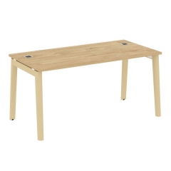 Стол рабочий руководителя Рива ONIX WOOD OW.SRR-4.8 Тиквуд Светлый/Светлый