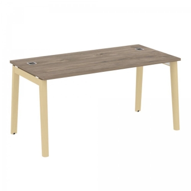 Стол рабочий руководителя Рива ONIX WOOD OW.SRR-4.8 Тиквуд Темный/Светлый