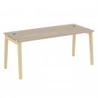Стол рабочий руководителя Рива ONIX WOOD OW.SRR-5.8 Тиквуд Светлый/Светлый