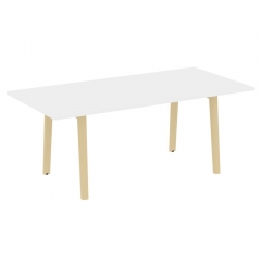 Стол переговорный Рива ONIX WOOD OW.PRG-19 Белый Бриллиант/Светлый