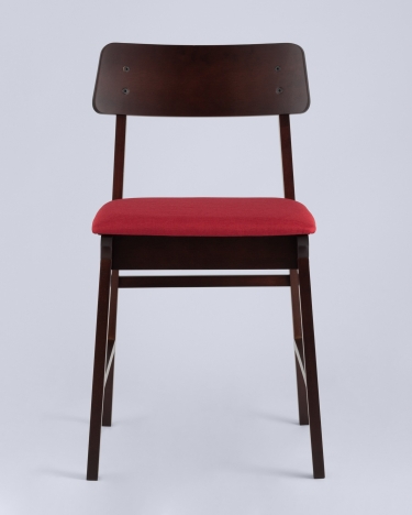 Комплект из двух стульев Stool Group ODEN мягкая тканевая Красная обивка