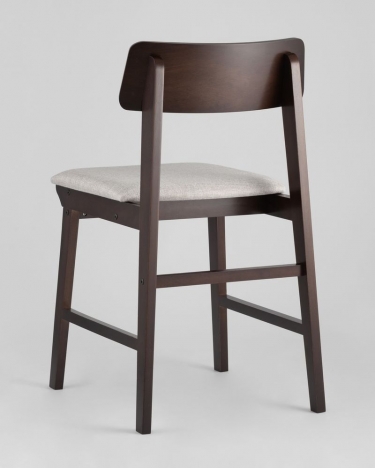 Комплект из двух стульев Stool Group ODEN мягкая тканевая Светло-серая обивка