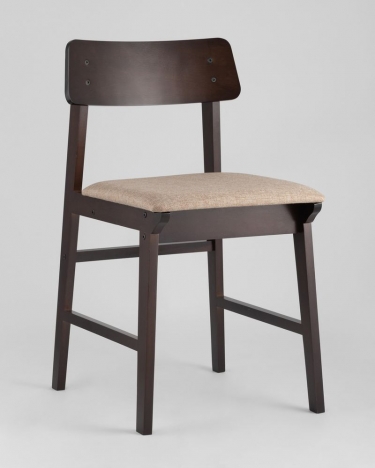 Комплект из двух стульев Stool Group ODEN мягкая тканевая Коричневая обивка