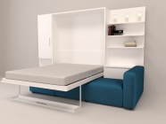 Шкаф-диван-кровать Новый век Смарт 1 правый 3-в-1 1600 Венге