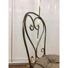 Комплект кованых стульев Gruppo 396 Завитки с набивной подушкой цвет шоколад 4шт