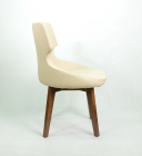 Стул Gruppo 396 Ветий бежевый Ecotex 3014 на опоре деревянная арт.111