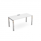 Стол рабочий, прямолинейный ALSAV GLOSS LINE НСР-П.009 Белый Премиум