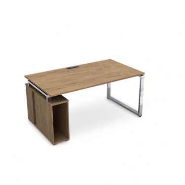 Стол с тумбой под системный блок ALSAV GLOSS LINE НССБ-О.996 Teakwood