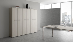 Стол рабочий, прямолинейный три опоры, левый ALSAV GLOSS LINE НСТЛ-О.996 Ivory