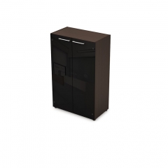 Шкаф средний со стеклом ALSAV TAIM-MAX 4Ш.017.4 Венге